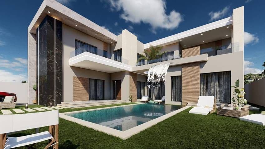 une luxueuse villa en cours de finition