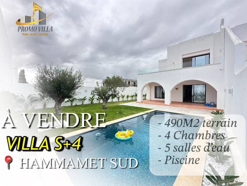 villa de luxe avec piscine à Hammamet 
