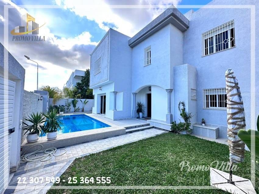 charmante villa avec piscine à yasmine hammamet