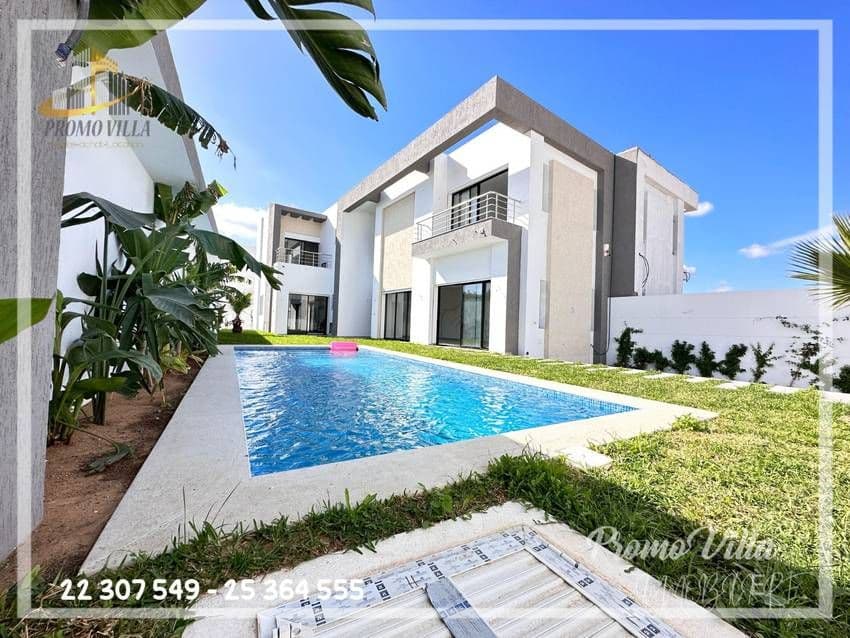 charmante villa avec piscine à hammamet nord - zone craxi